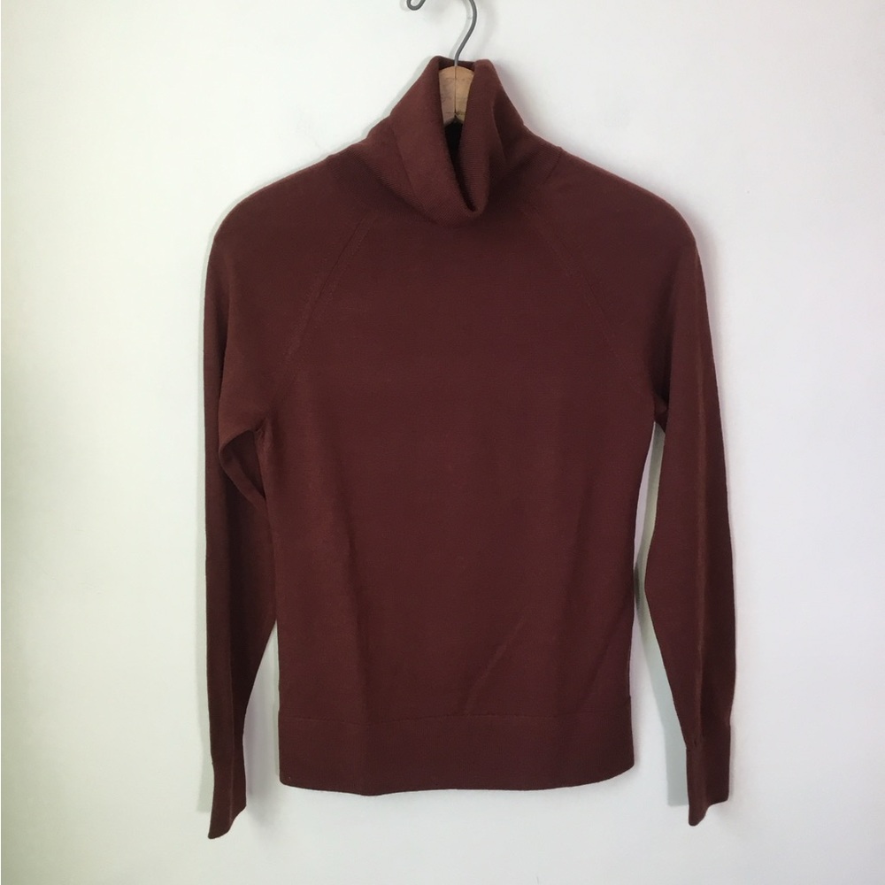 Banana Republic Brown Merino Wool Turtleneck Sweater